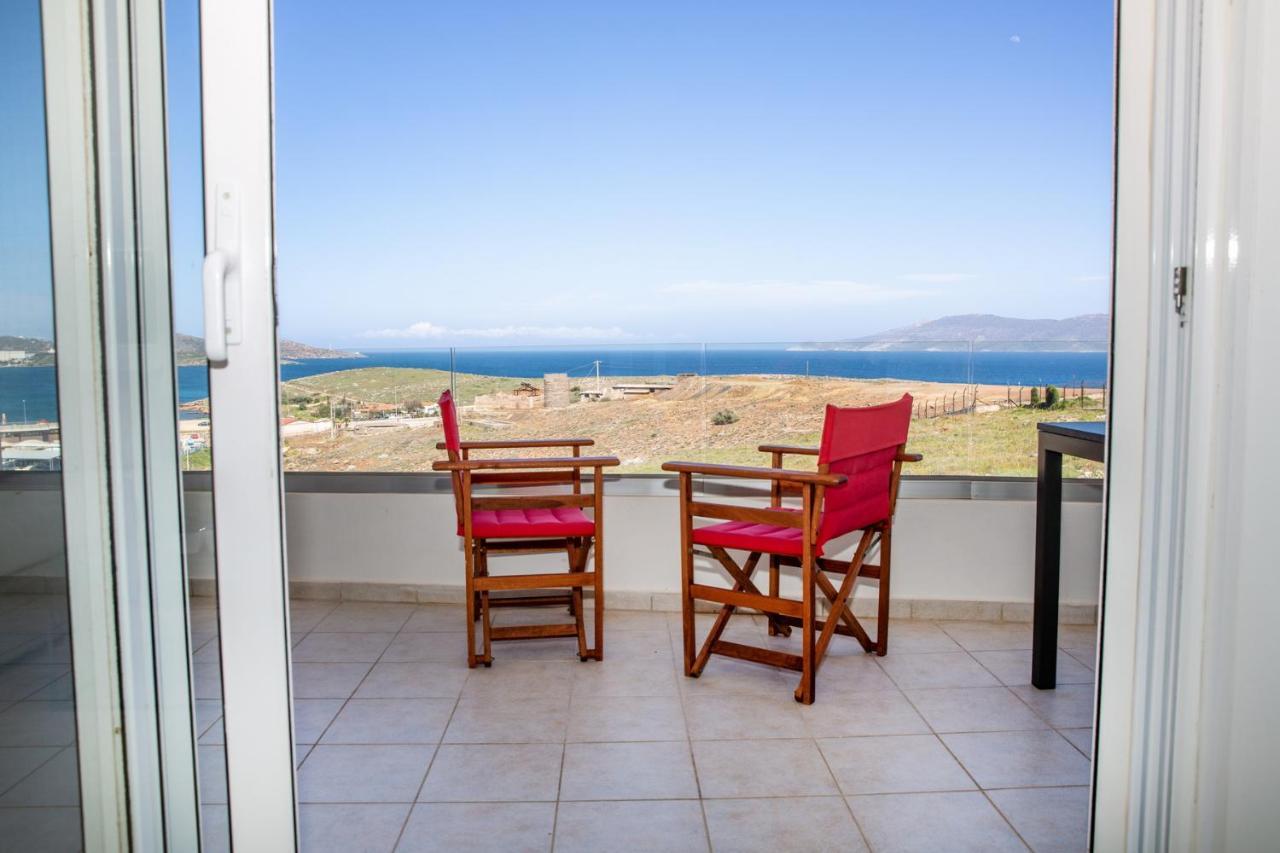 Komfort City Apartment "Elias" Mit Meerblick In Lavrio Buitenkant foto