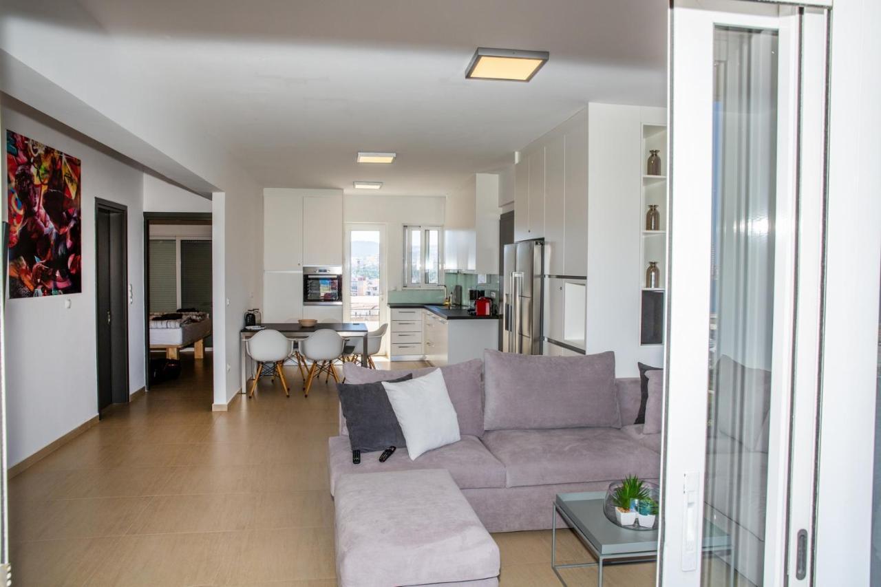 Komfort City Apartment "Elias" Mit Meerblick In Lavrio Buitenkant foto