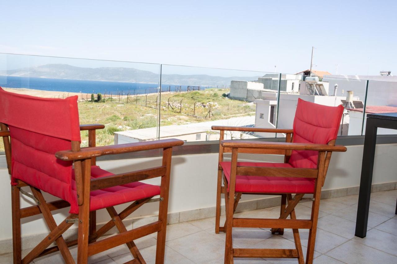 Komfort City Apartment "Elias" Mit Meerblick In Lavrio Buitenkant foto